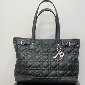 Christian Dior Cannage Tote Medium Black
